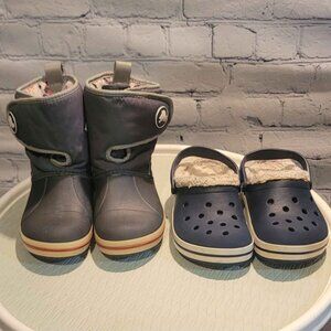 Bundle of 2 pair of Kids Crocs for Winter